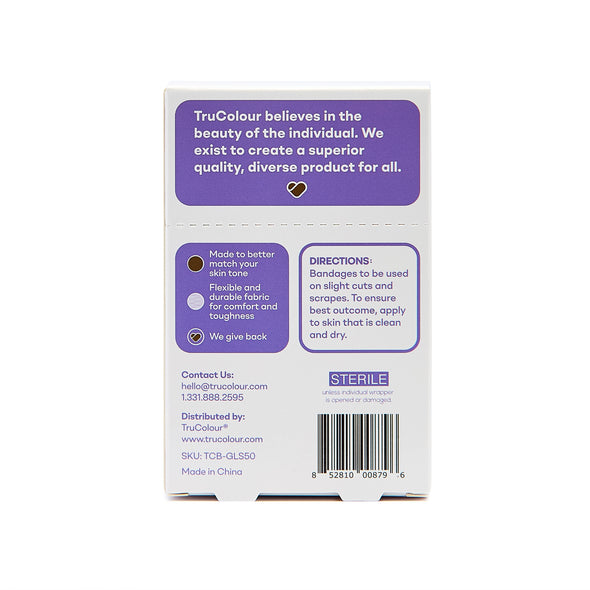 TruColour Skin Tone Bandages: 50ct (Purple Box)