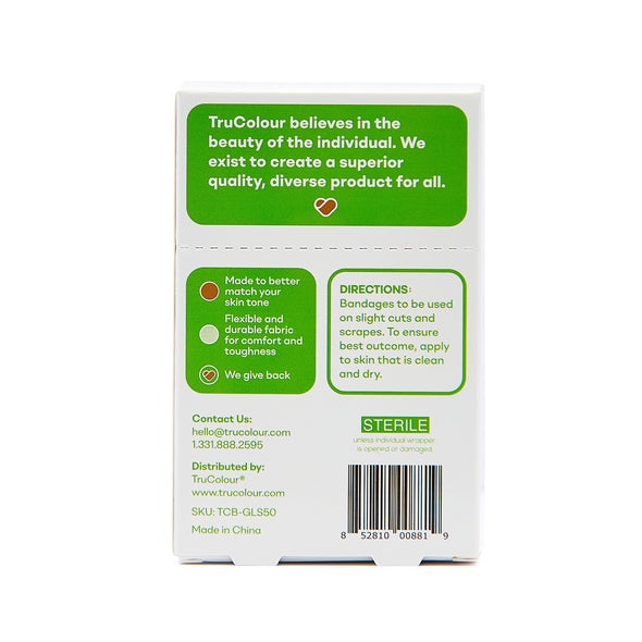 TruColour Skin Tone Bandages: 50ct (Green Box)