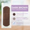 Tru-Colour Skin Tone Bandages: Dark Brown (Purple Bag) - Tru-Colour Bandages