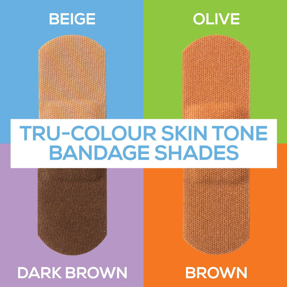Tru-Colour Skin Tone Bandages Variety 4 Bag (120-Count) - Tru-Colour Bandages
