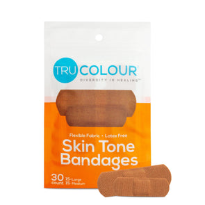 Tru-Colour Skin Tone Bandages: Brown-Dark Brown (Orange Bag) - Tru-Colour Bandages