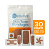 Tru-Colour Skin Tone Assorted Bandages: Brown Single Bag (30-Count, Orange Bag) - Tru-Colour Bandages